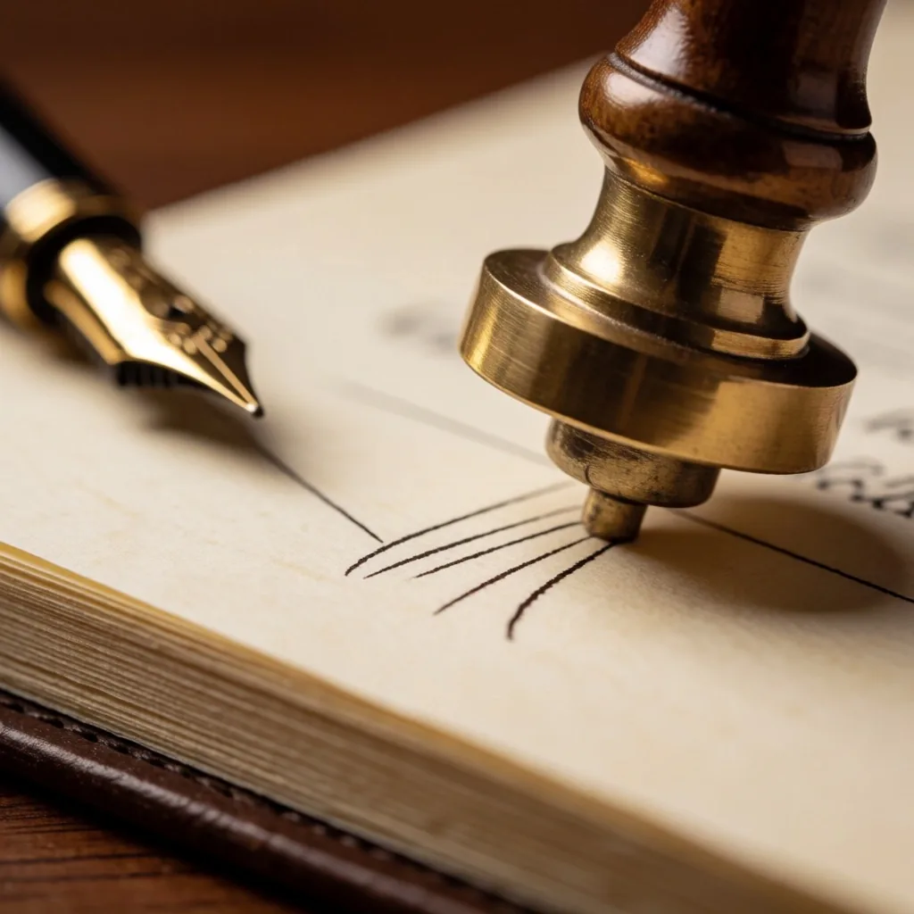 Türk Ticaret Sicil gazetesi ve fountain pen imza